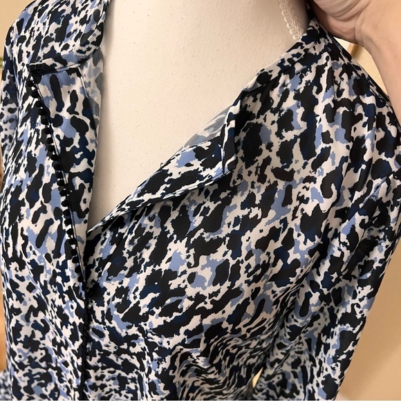 Derek‎ Lam 10 Crosby NWOT Women's Leopard Print Blouse with Long Sleeves Size 2 - Picture 7 of 12